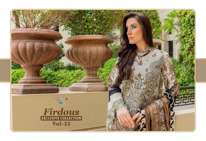 Firdous Exclusive Collection 22 Casual Wear Wholesale Cotton Pakistani Salwar Suits